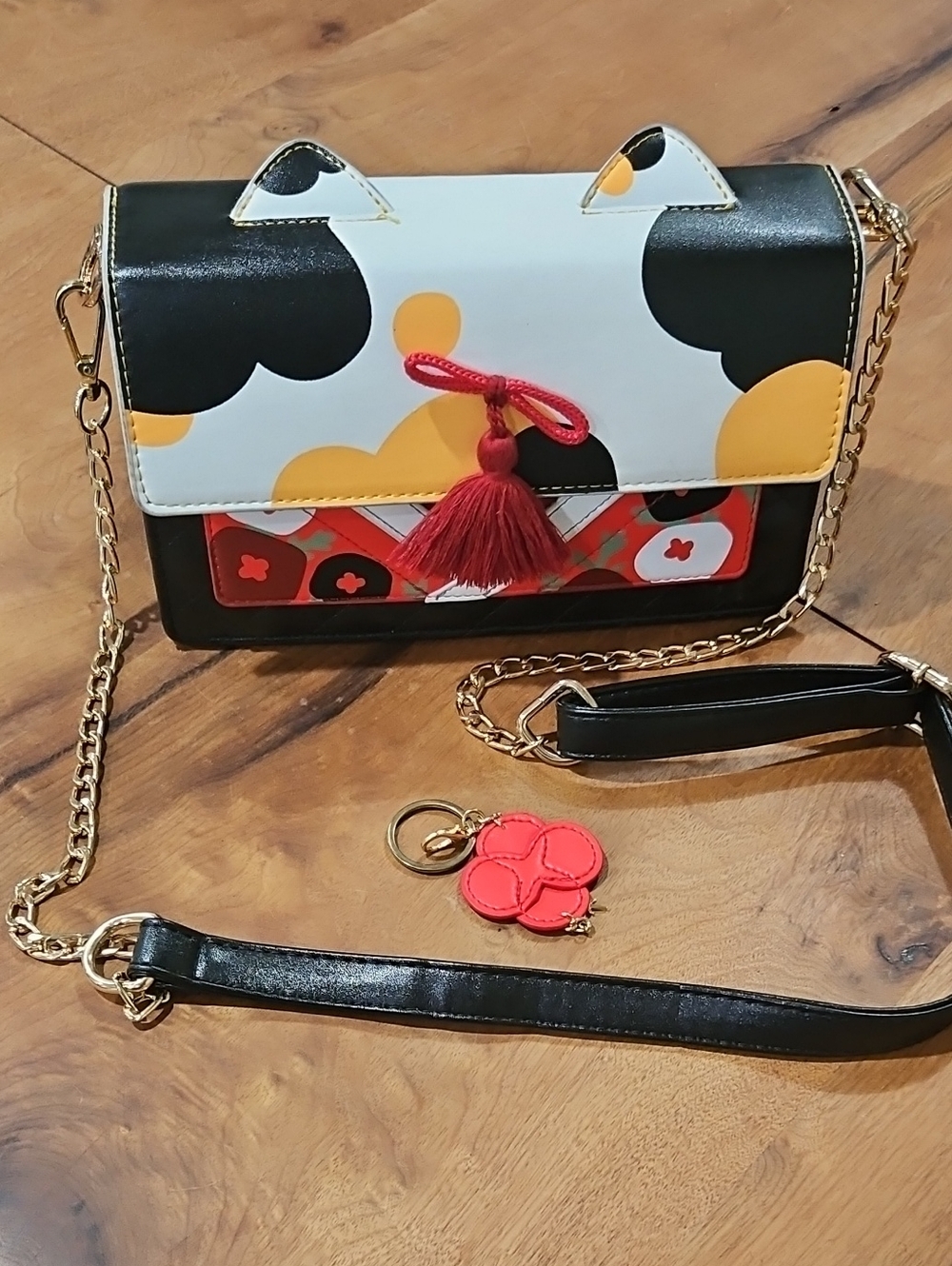 Poppy Calico Limited Edition Asian Style Purse W/keychain Nwot By forgetmiso